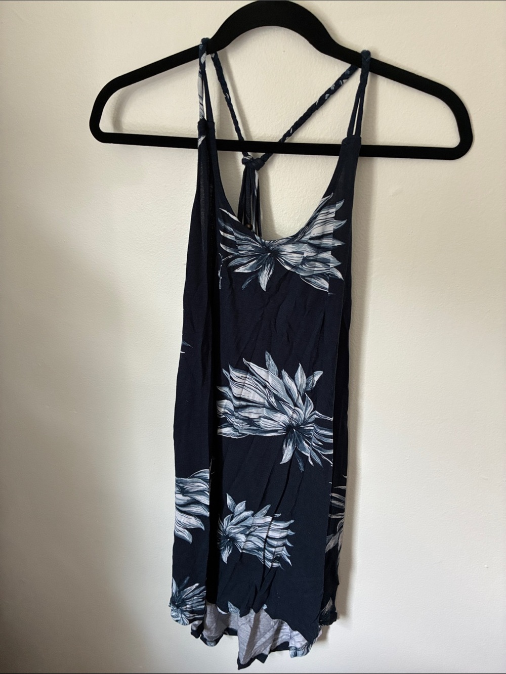 Navy Floral Women’s Swim Coverup Dress